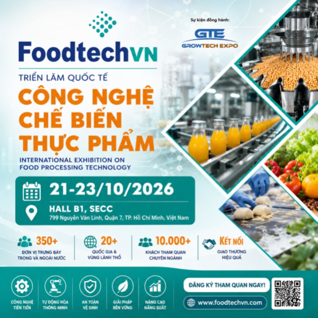 FoodtechVN 2026 | Triển lãm Công nghệ Thực phẩm tại SECC